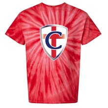 Load image into Gallery viewer, Red Cyclone Tie-Dye Tee
