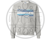 Load image into Gallery viewer, Etched Spartans Wrestling Crew - front only
