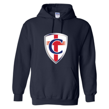 Load image into Gallery viewer, Crusader Logo Navy Hoodie
