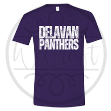 Load image into Gallery viewer, Delavan Panthers Distressed Tee
