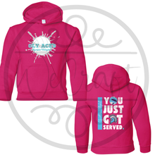 Load image into Gallery viewer, Oly Aces Logo VB Youth Pink Hoodie
