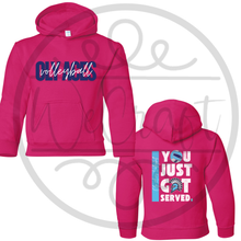 Load image into Gallery viewer, Oly Aces Logo VB Youth Pink Hoodie
