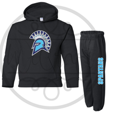 Load image into Gallery viewer, Youth Spartans Hoodie Sweat Set - Black
