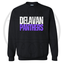 Load image into Gallery viewer, Delavan Panthers Distressed Crewneck
