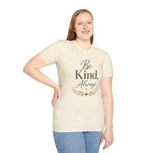 Load image into Gallery viewer, Be Kind Always T-Shirt — Inspirational Floral Quote Tee

