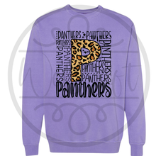 Load image into Gallery viewer, Violet Comfort Colors Panthers Crewneck
