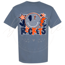 Load image into Gallery viewer, Rockets Denim CC Tee

