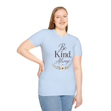 Load image into Gallery viewer, Be Kind Always T-Shirt — Inspirational Floral Quote Tee
