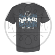 Load image into Gallery viewer, Spartans VB Comfort Colors Stacked Tee

