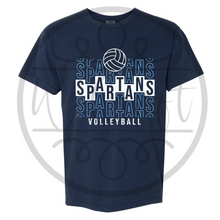 Load image into Gallery viewer, Spartans VB Comfort Colors Stacked Tee
