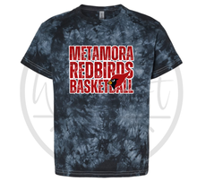 Load image into Gallery viewer, Crystal Tie-Dye Black Redbirds Tee
