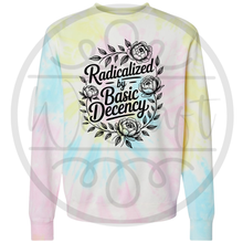 Load image into Gallery viewer, Radicalized by Basic Decency - Tie Dye Crew
