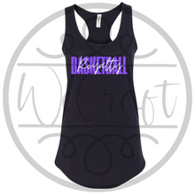 Load image into Gallery viewer, Next Level Racerback Black Cursive Tank
