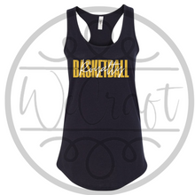 Load image into Gallery viewer, Next Level Racerback Black Cursive Tank
