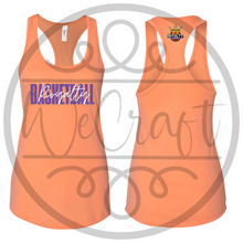 Load image into Gallery viewer, Next Level Racerback Black Cursive Tank
