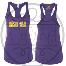 Load image into Gallery viewer, Next Level Racerback Black Cursive Tank
