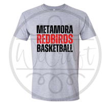 Load image into Gallery viewer, Redbirds Basketball Stacked Tee
