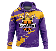 Load image into Gallery viewer, Purple &amp; Gold Etched Hoodie
