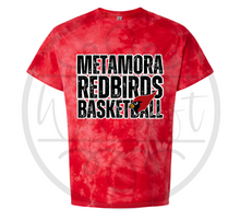 Load image into Gallery viewer, Crystal Tie-Dye Black Redbirds Tee
