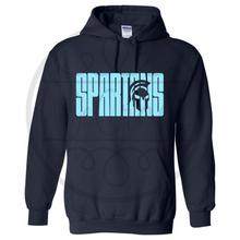 Load image into Gallery viewer, Navy Spartans Hoodie
