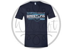 Load image into Gallery viewer, Spartan Wrestling Etched T-Shirt
