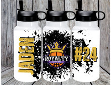 Load image into Gallery viewer, Royalty Hoops Etc Customized 32 oz Water Bottle
