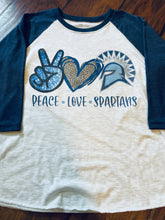 Load image into Gallery viewer, Youth Spartans Baseball Tee
