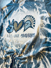 Load image into Gallery viewer, Peace Love Spartans Adult Tee
